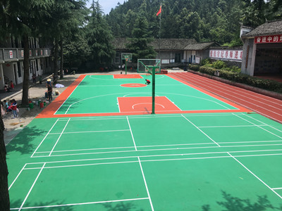 吉首鳳凰縣火爐坪小學硅pu羽毛球